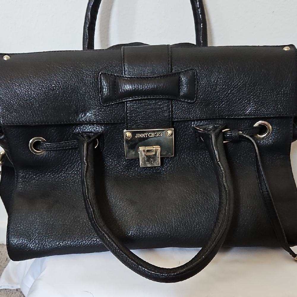 Jimmy Choo Rosalie Black Satchel